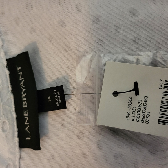 NWT LANE BRYANT SIZE 14 WHITE DRESS - Picture 6 of 6